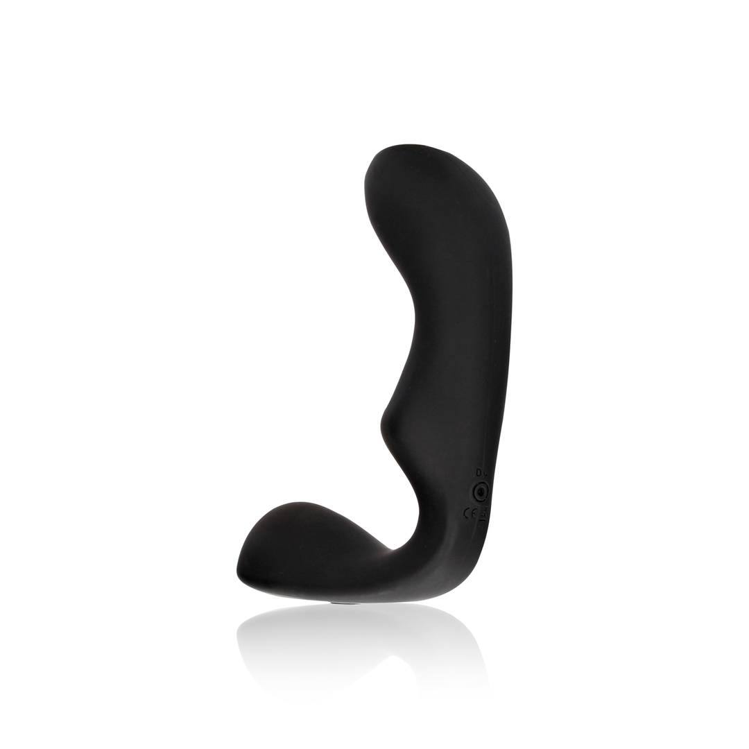 Pointed Vibrating Prostate Massager Black with Remote Control