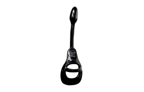 Armor Tug Lock Cock Ring with Ball Strap & Butt Plug - Comfort