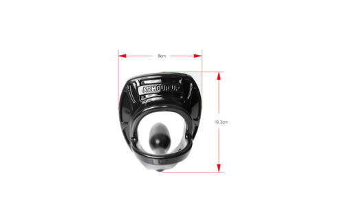 Armour Tug Lock Cock Ring with Ball Strap & Butt Plug - Small