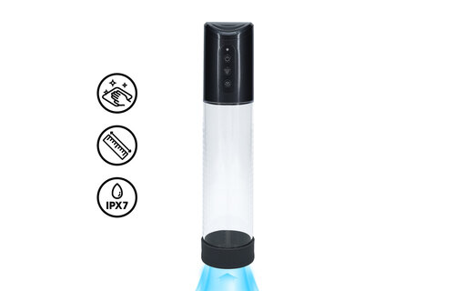 HyperPump Gun Metal – Krachtige Oplaadbare Penis Pomp