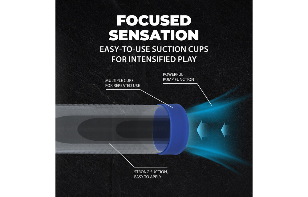 HyperPump - Wiederaufladbare Penis-Pumpe - Metallic Blau