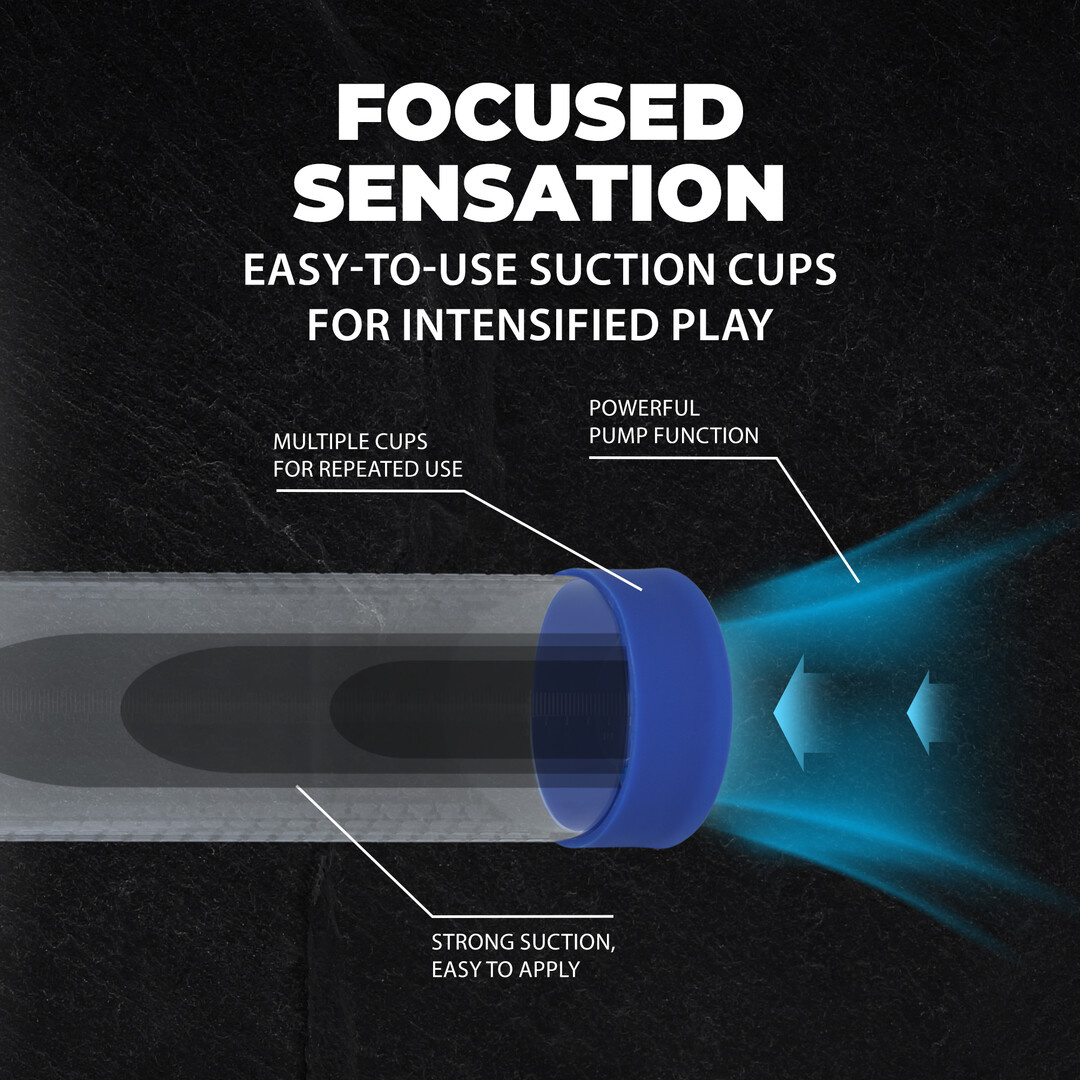 HyperPump - Wiederaufladbare Penis-Pumpe - Metallic Blau