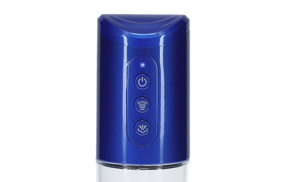 HyperPump Penis Pump - Powerful & Comfortable Metallic Blue