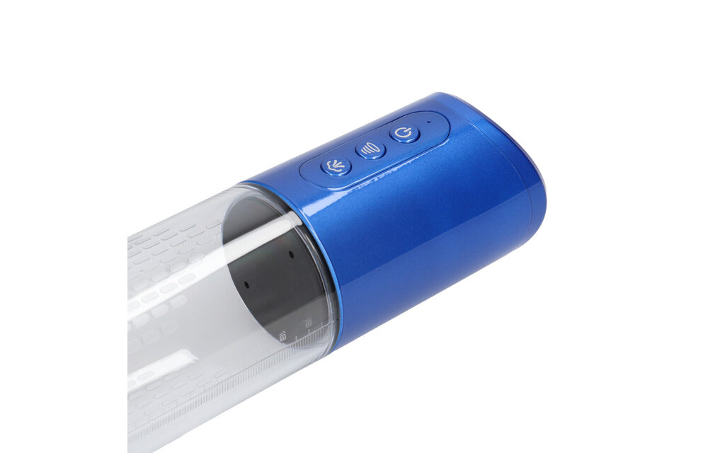 HyperPump - Oplaadbare Penis Pomp - Metallic Blauw