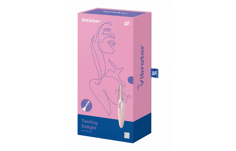 Twirling Delight - Tip Vibrator - Old Rose