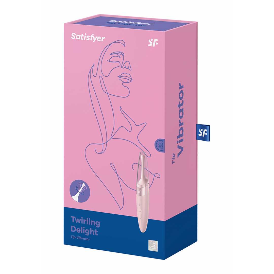 Rotating Indulgence Tip Vibrator Old Pink | Satisfyer