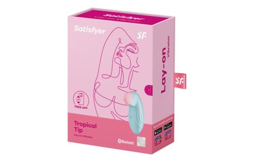 Tropical Tip Lightblauw Vibrator - Intens Genot & Connect App