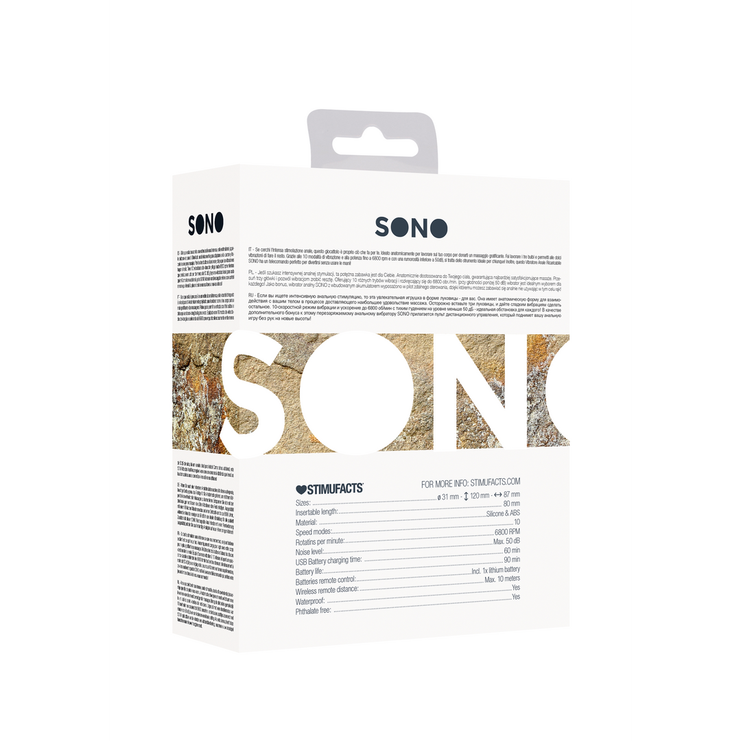 Wiederaufladbarer Analstimulator 12 cm | Sono by Shots Genot