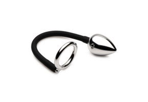 Tug And Plug 28.5 cm - Cock Ring & Anal Plug for Pleasure