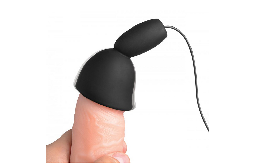 Deluxe Silicone Penis Head Stimulator – 10 Modes of Pleasure