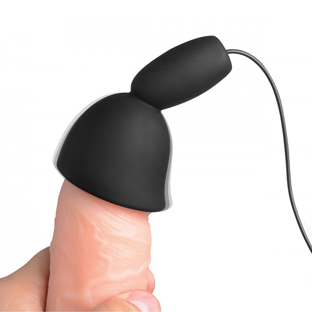 Deluxe Silicone Penis Head Stimulator – 10 Modes of Pleasure