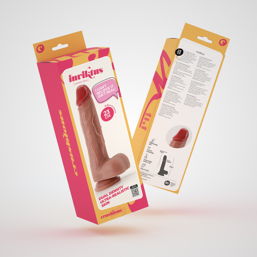 Inviktus Flüssigsilikon-Dildo 23 cm – Ultrarealistisch