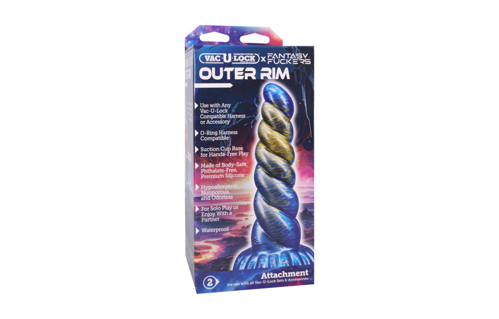 Fantasy Fuckers Outer Rim 21,1 cm – Blauw/Goud Siliconen