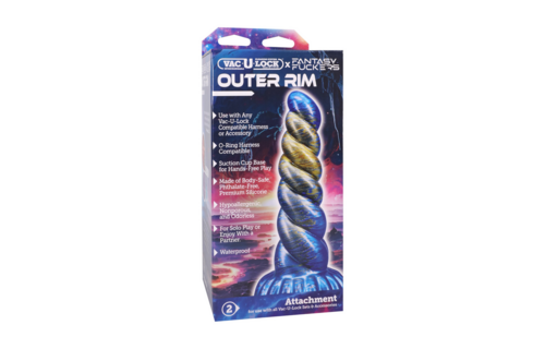 Fantasy Fuckers Outer Rim 21.1 cm – Blue/Gold Silicone