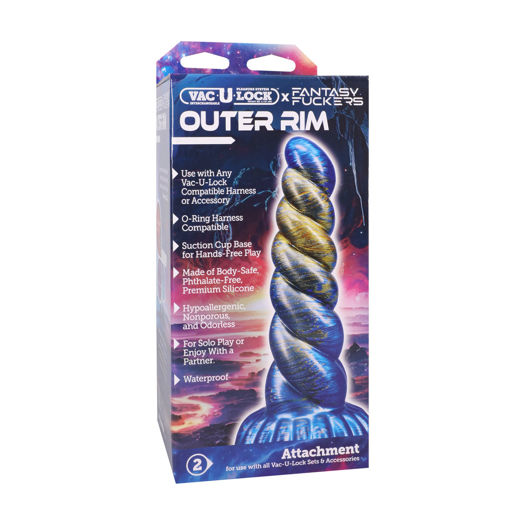 Fantasy Fuckers Outer Rim 21.1 cm – Blue/Gold Silicone