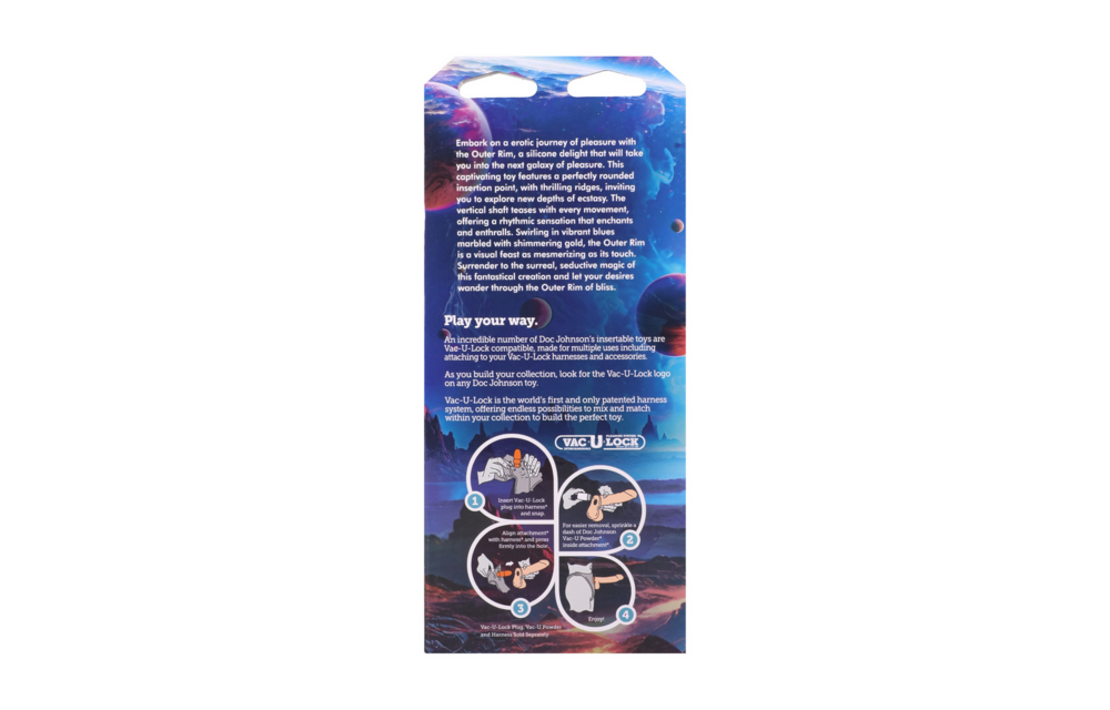 Fantasy Fuckers Outer Rim 21.1 cm – Blue/Gold Silicone