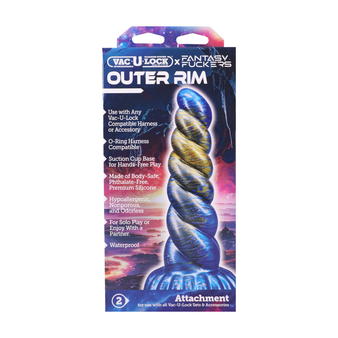 Fantasy Fuckers Outer Rim 21.1 cm – Blue/Gold Silicone