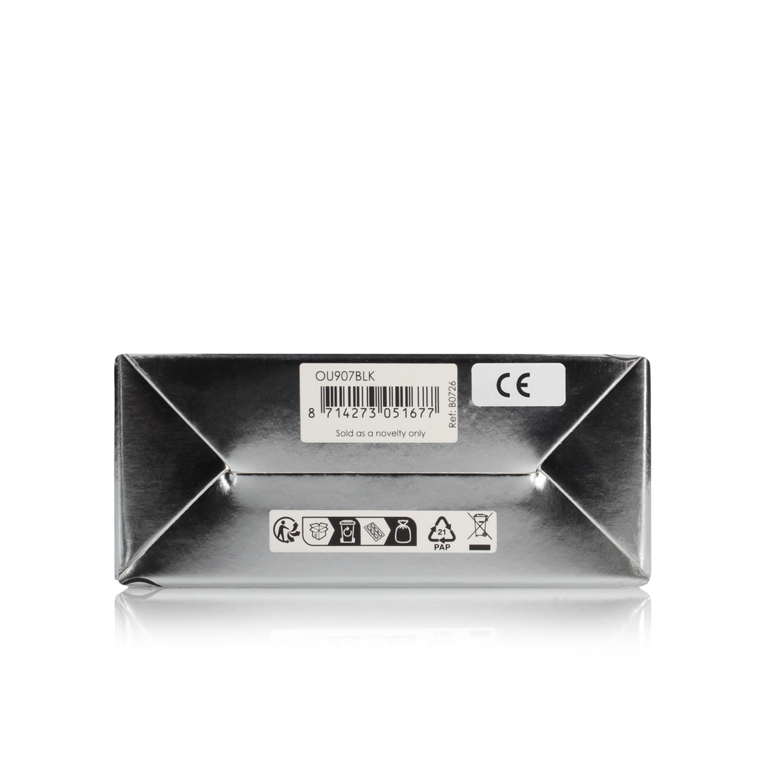 Beaded Vibrating Prostate Massager Black with Remote Control