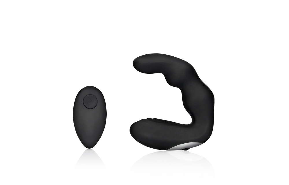 Curved Vibrating Prostate Massager Black | 10 Patterns