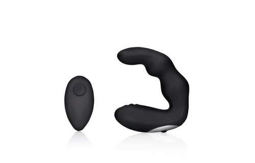 Curved Vibrating Prostate Massager Black | 10 Patterns
