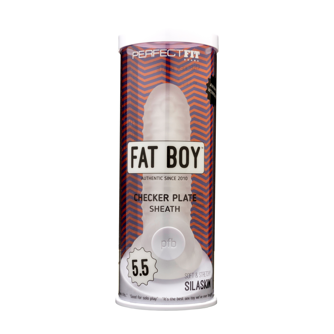 Fat Boy Checker Box Sheath - Thickness & Soft Pleasure 14 cm