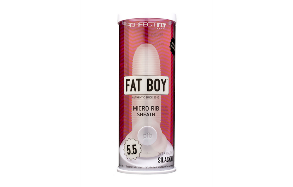 Fat Boy Micro Ribbed Sheath - Comfortabel & Intense Plezier
