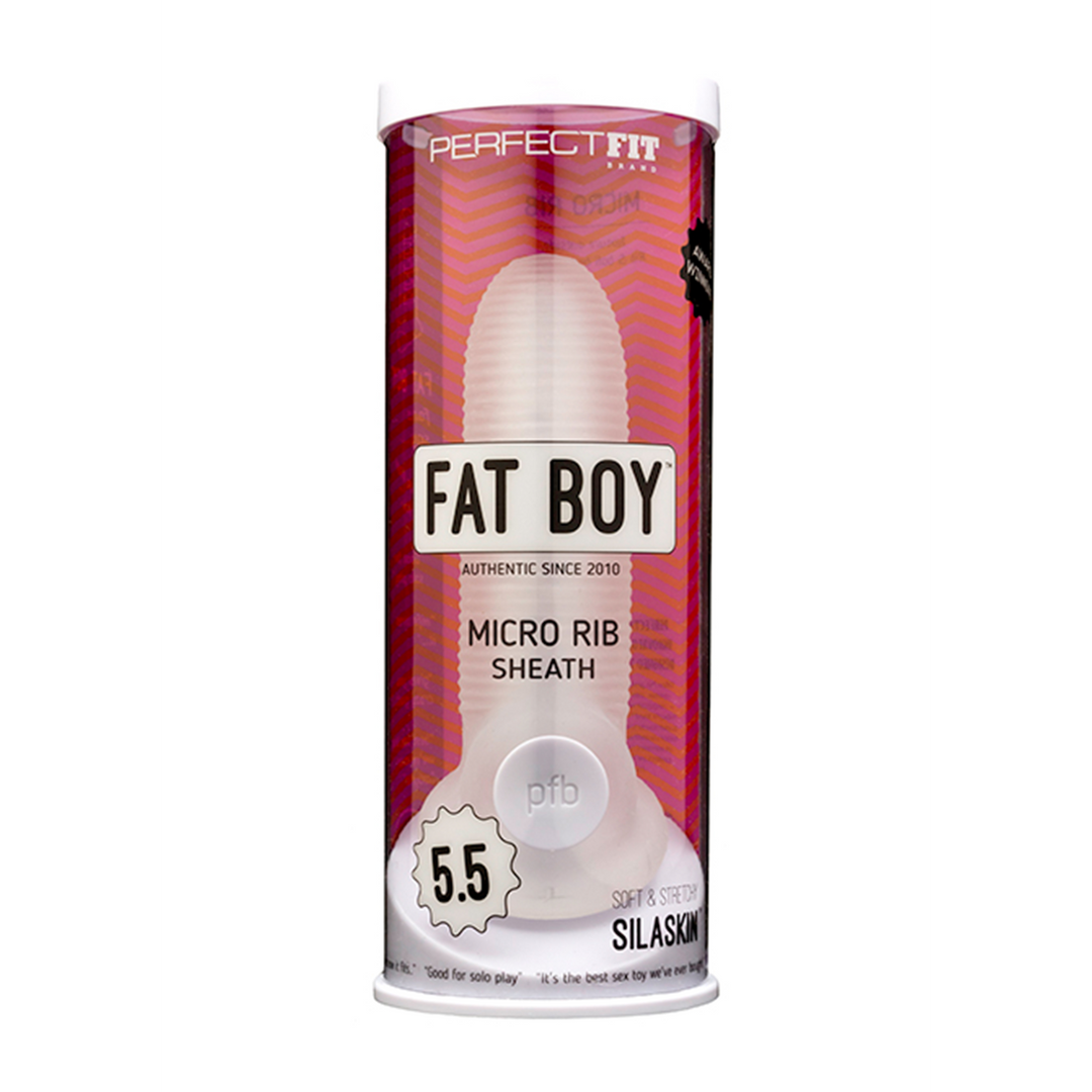 Fat Boy Micro Ribbed Sheath - Comfortabel & Intense Plezier