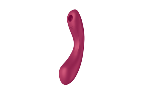 Curvy Trinity 1 Red - Powerful Double Air Pulse Vibrator
