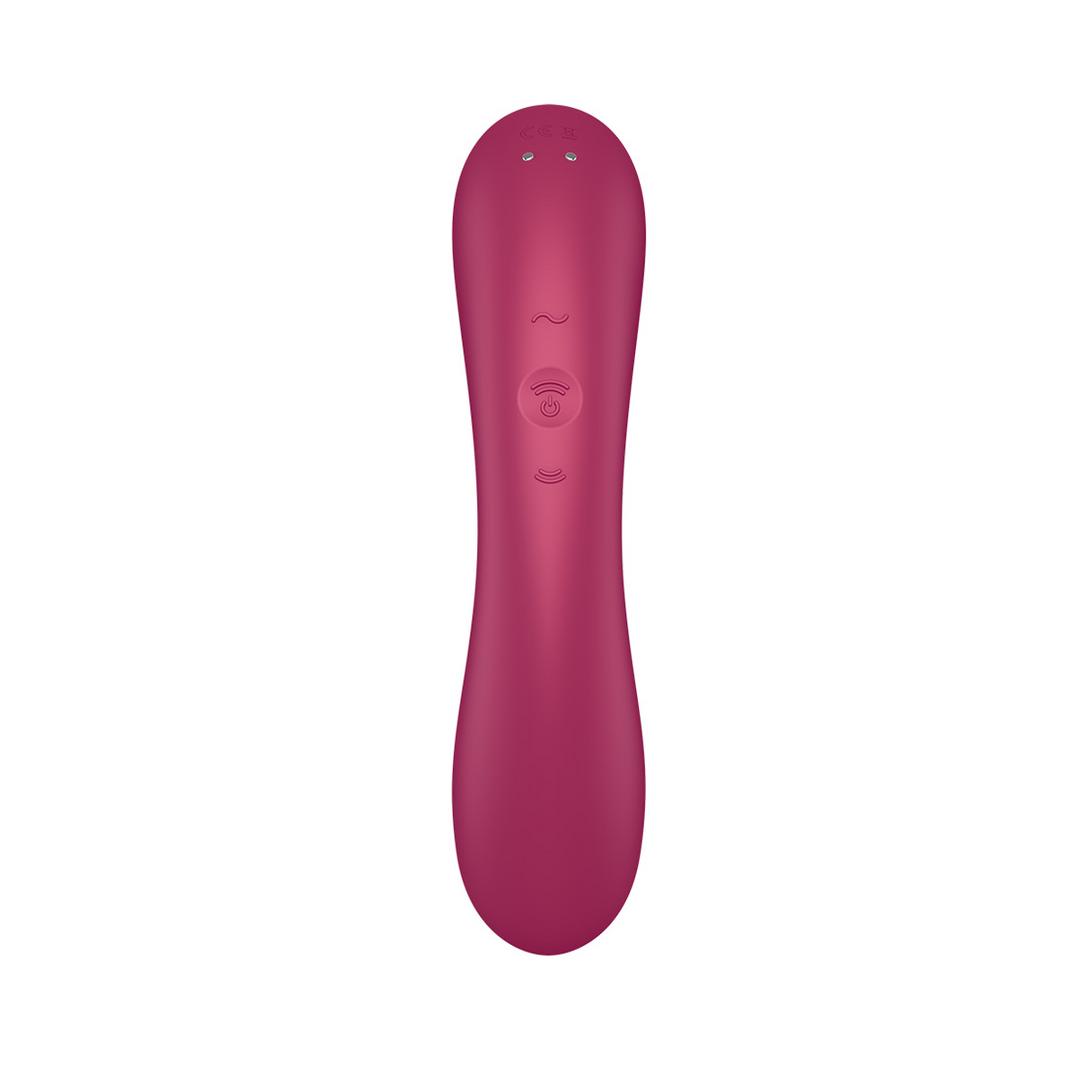 Curvy Trinity 1 Rood - Krachtige Dubbele Luchtpulsvibrator
