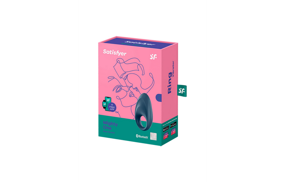 Mighty One - Vibrerende Cockring - Blauw