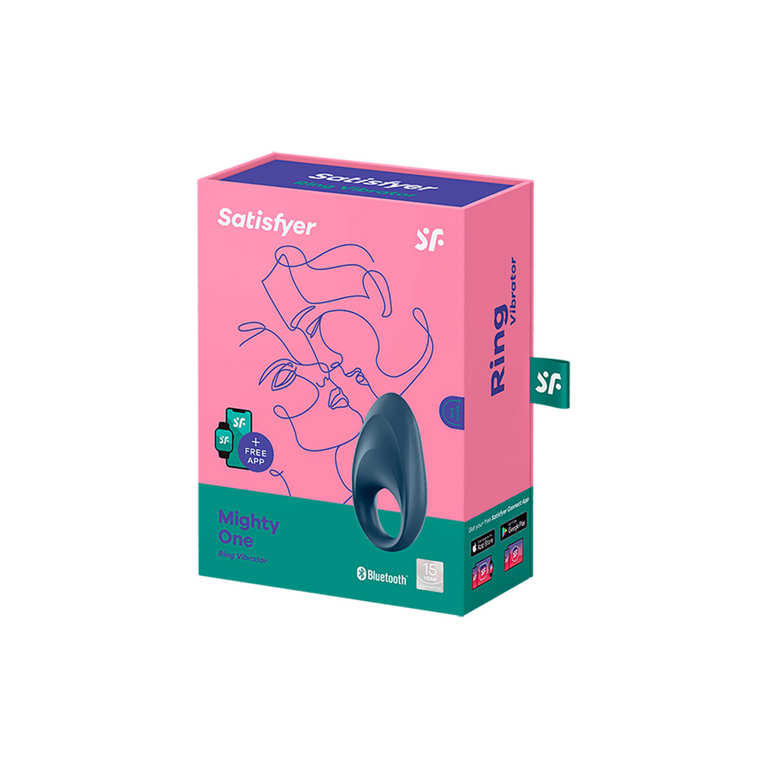 Mighty One Vibrating Cock Ring Blue – Long-lasting Pleasure