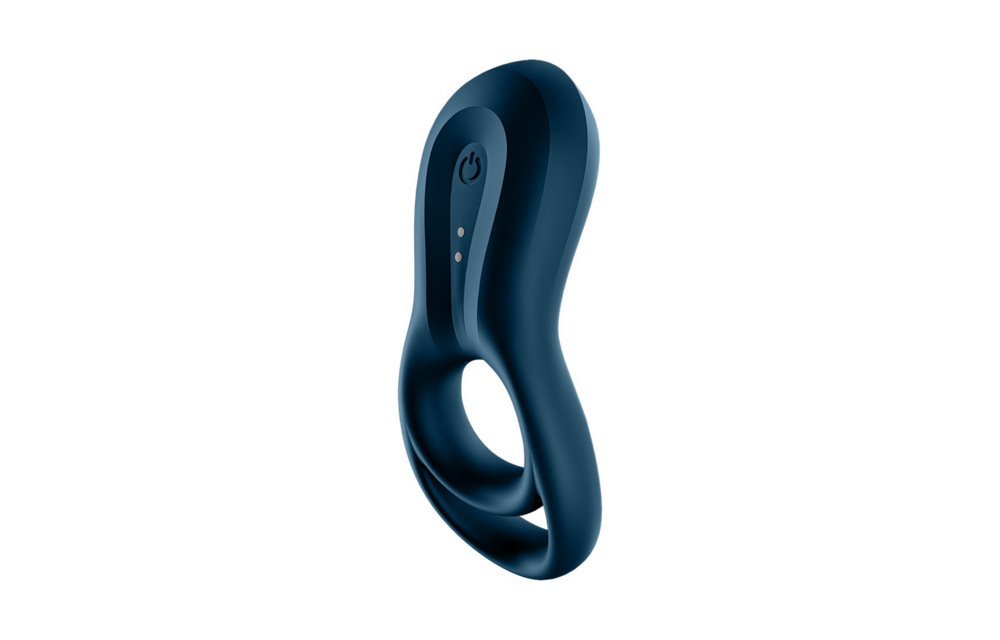 Episches Duo Ring - Doppelring Vibrationscockring - Dunkelblau