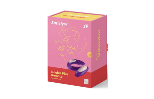 Double Plus Afstandsbediening Partner Vibrator Paars - Satisfyer