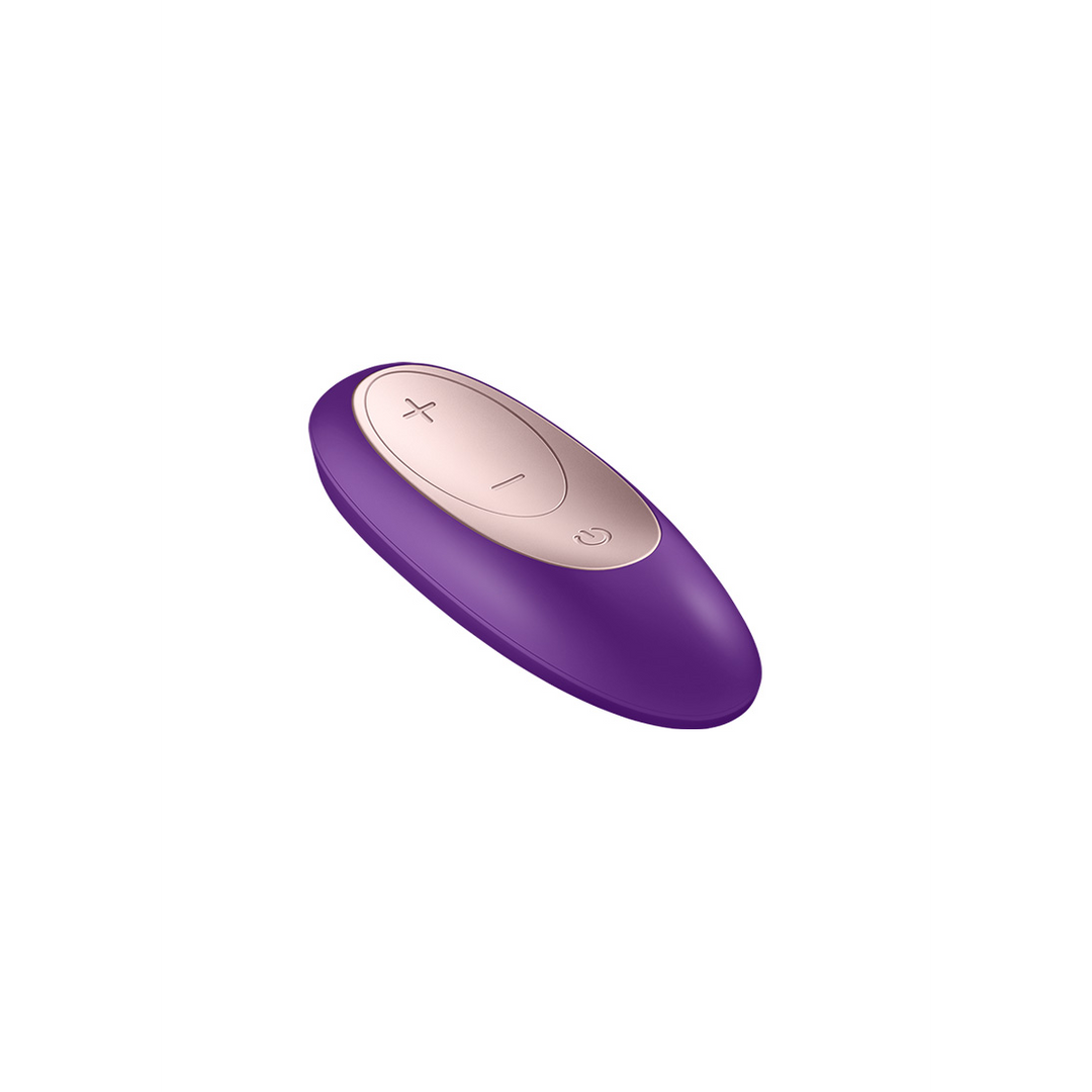 Double Plus Remote Control Partner Vibrator Purple - Satisfyer
