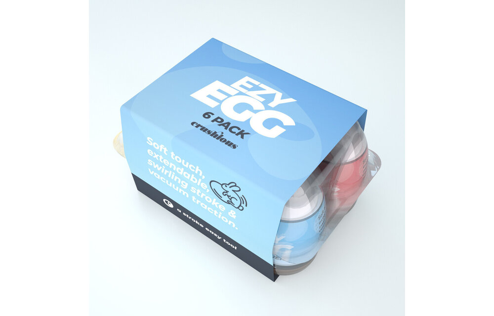 Ezy Egg - Masturbator Ei - 6 Stuks - Multicolor