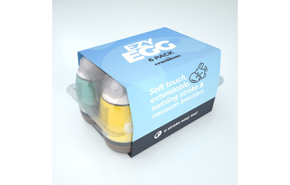 Ezy Egg Masturbator Egg 6x Multicolour – Pleasure & Variety