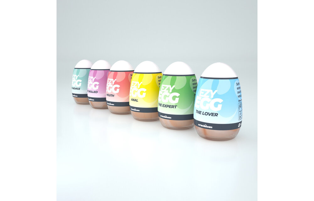 Ezy Egg - Masturbator-Ei - 6 Stück - Mehrfarbig