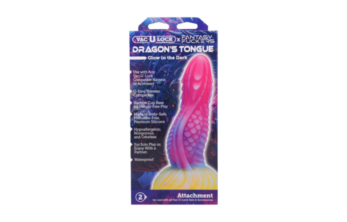 Fantasy Fuckers Dragon Tongue 18.4 cm – Glow in the Dark Multicolour