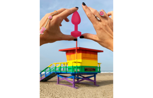 G-Plug S 8 cm Neon Pink – Flexibler Buttplug & Vibration