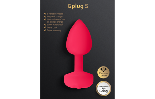 G-Plug S 8 cm Neon Pink – Flexible Butt Plug & Vibration