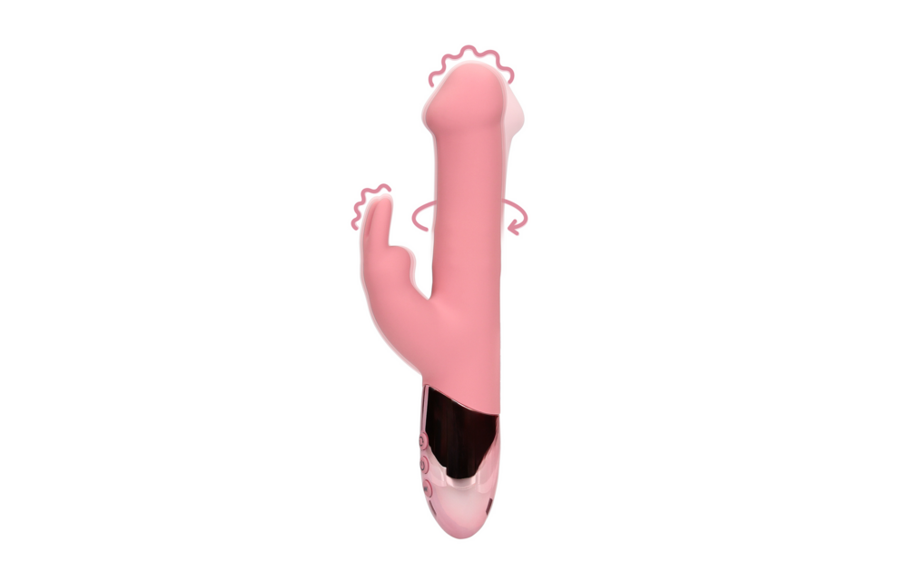 Rotating Beaded Rabbit Vibrator – Intense Double Pleasure