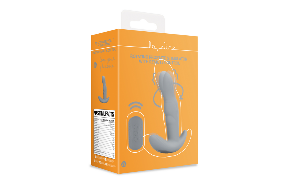 Rotating prostate stimulator with remote control | Loveline