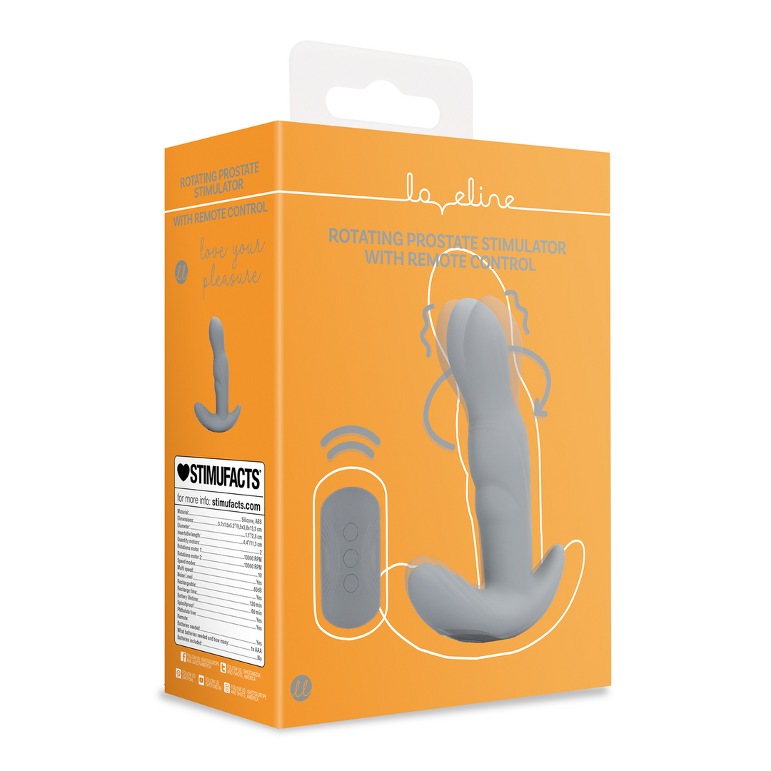 Rotating prostate stimulator with remote control | Loveline
