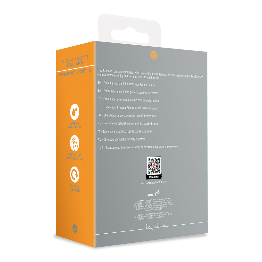 Rotating prostate stimulator with remote control | Loveline