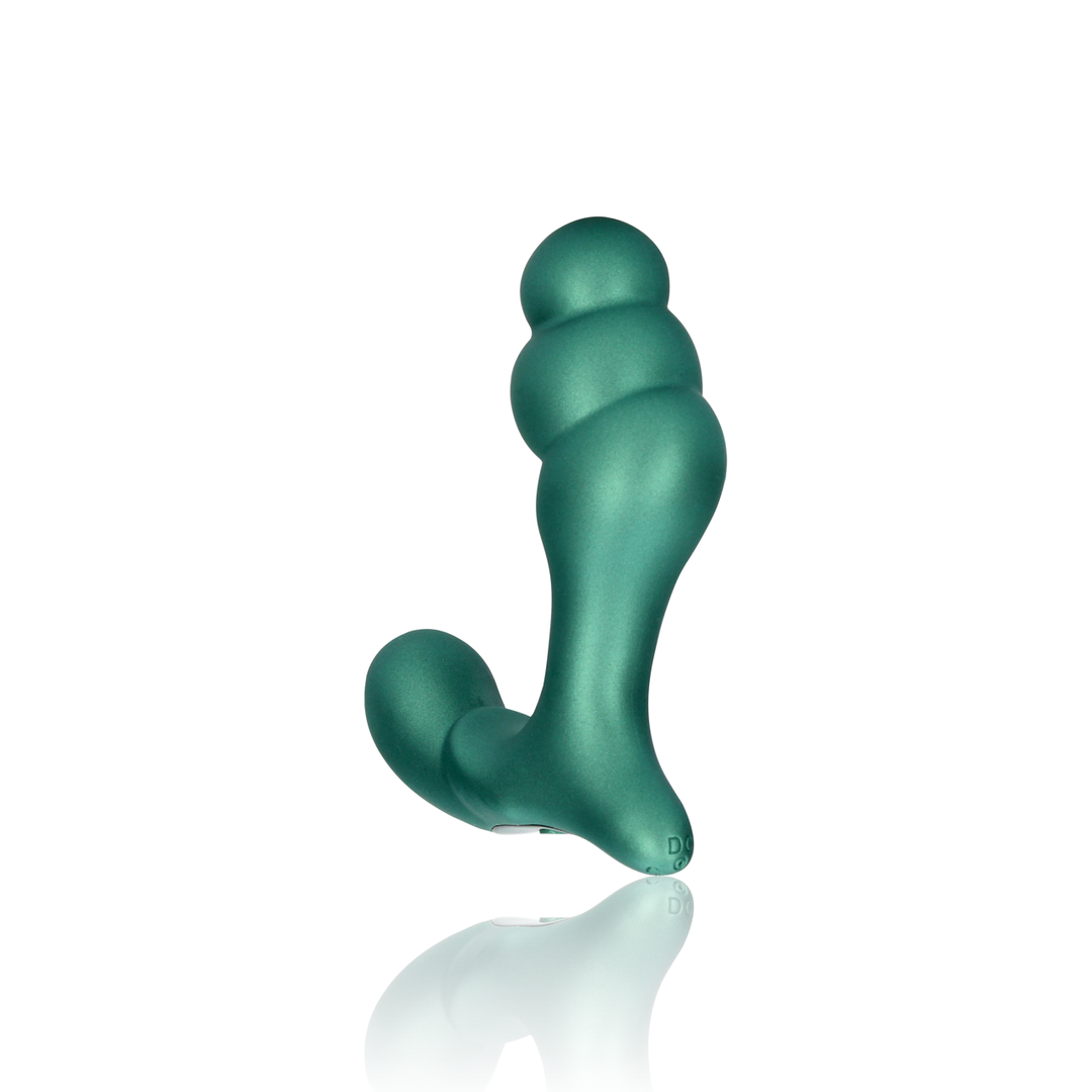 Stacked Green Vibrating Prostate Massager with Remote