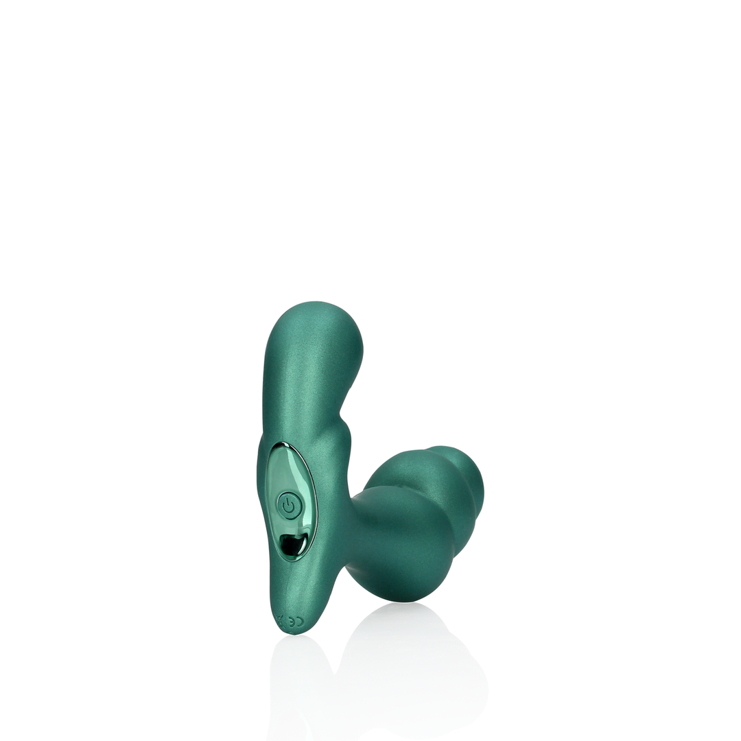 Stacked Green Vibrating Prostate Massager with Remote