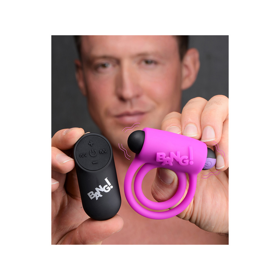 Silicone Cockring en Bullet met Afstandsbediening
