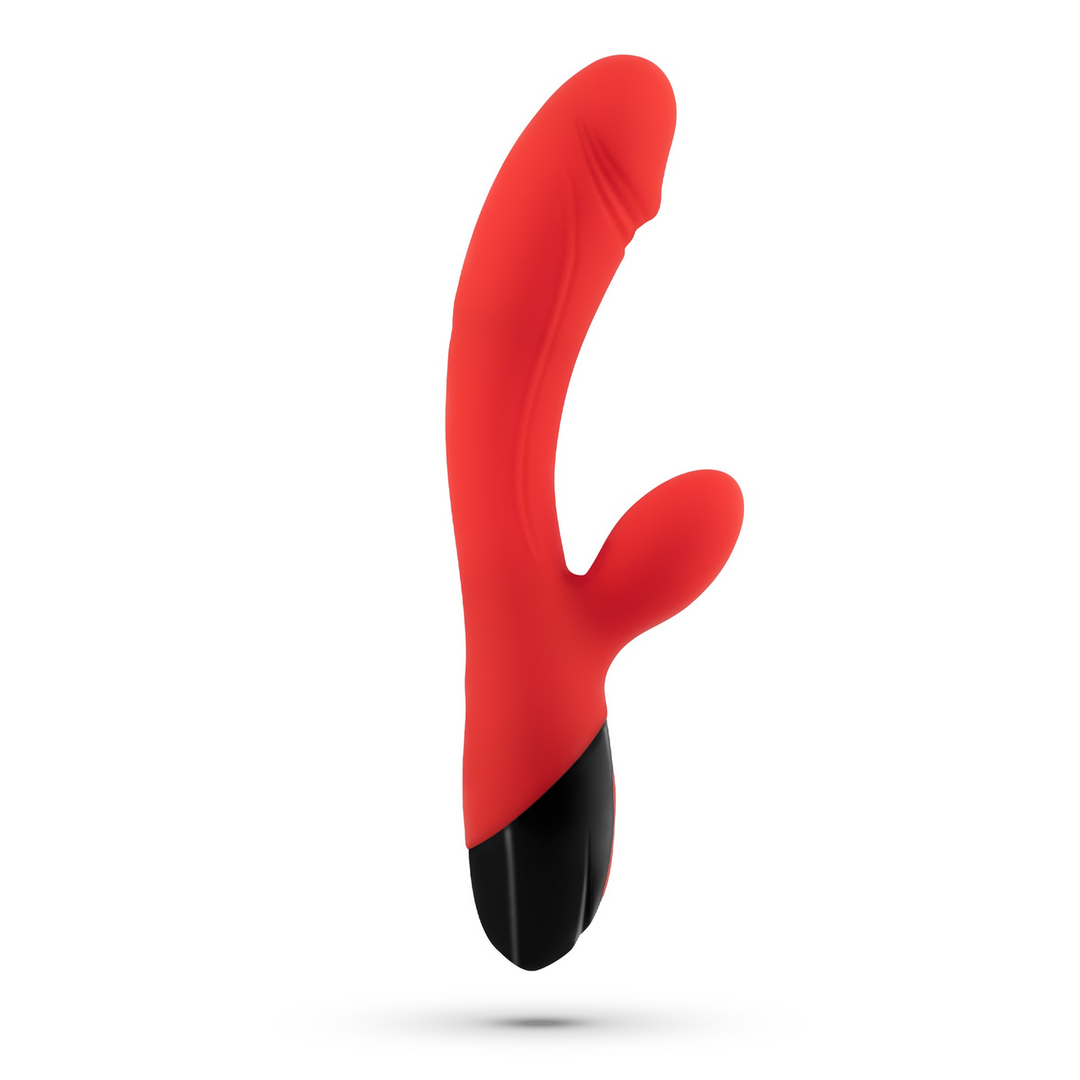 Dare Dong Rood Rabbit Vibrator | 8 Vibraties & USB Oplaadbaar