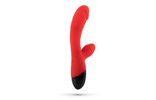 Dare Dong - Wiederaufladbarer Rabbit Vibrator - Rot