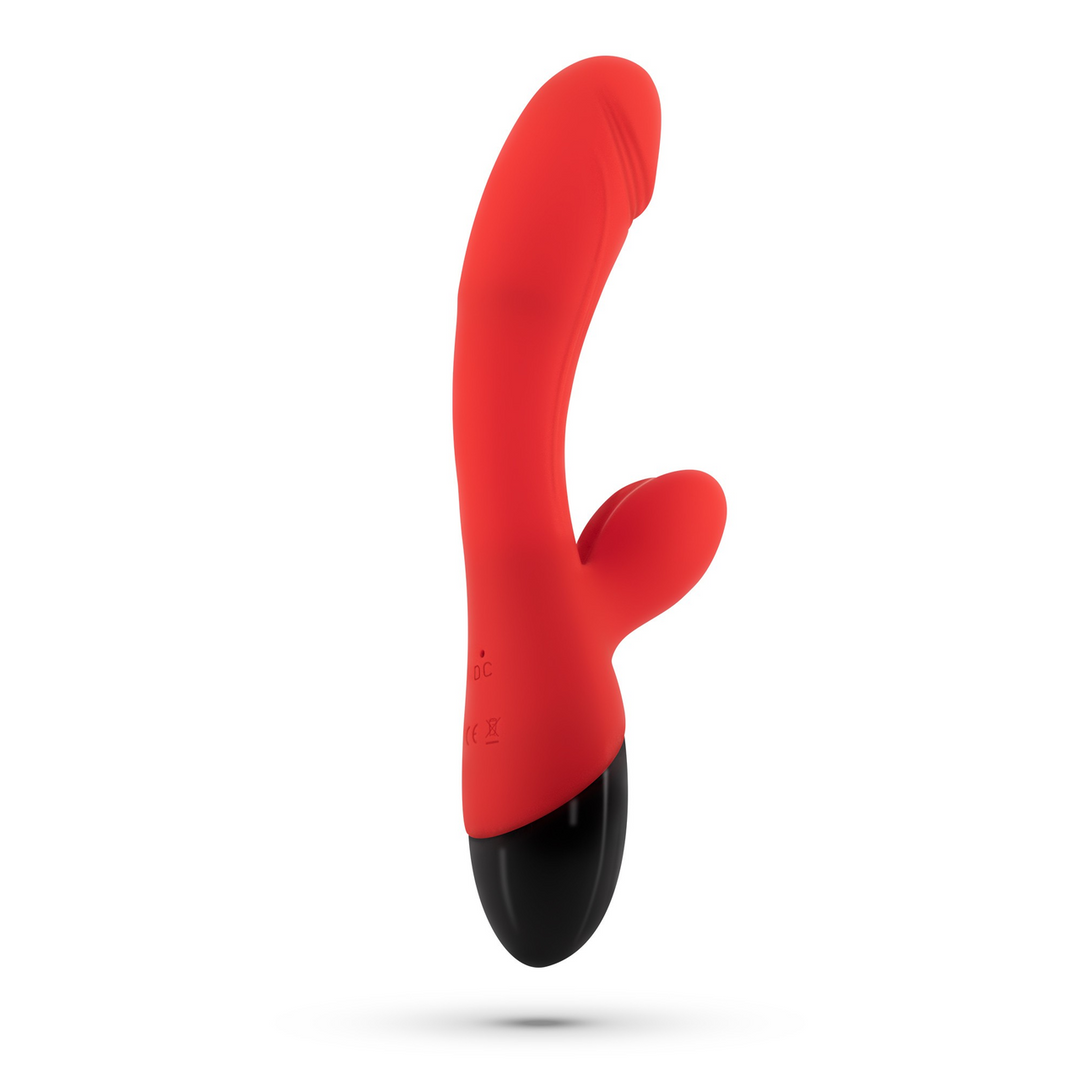 Dare Dong - Rechargeable Rabbit Vibrator - Red